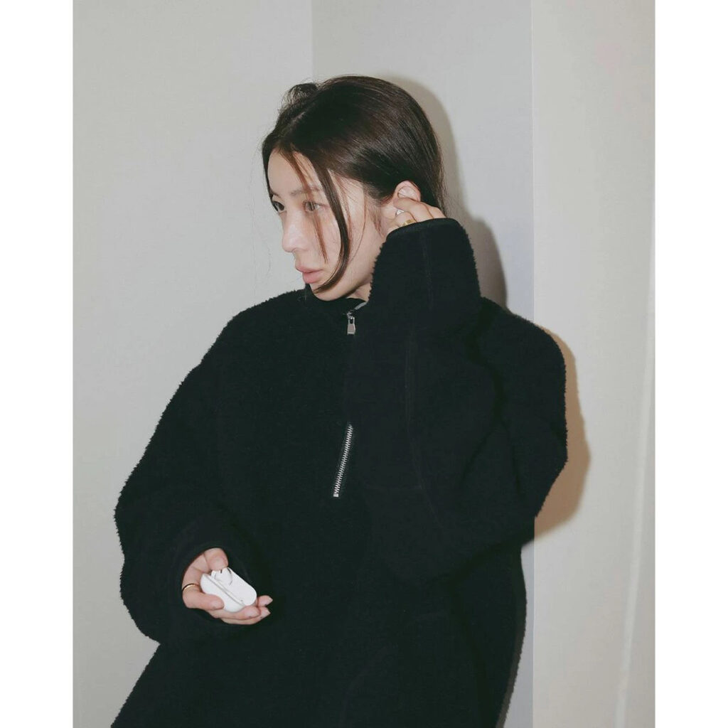 TODAYFUL ナッピングハーフジップブルゾン 吉田怜香 コーデ