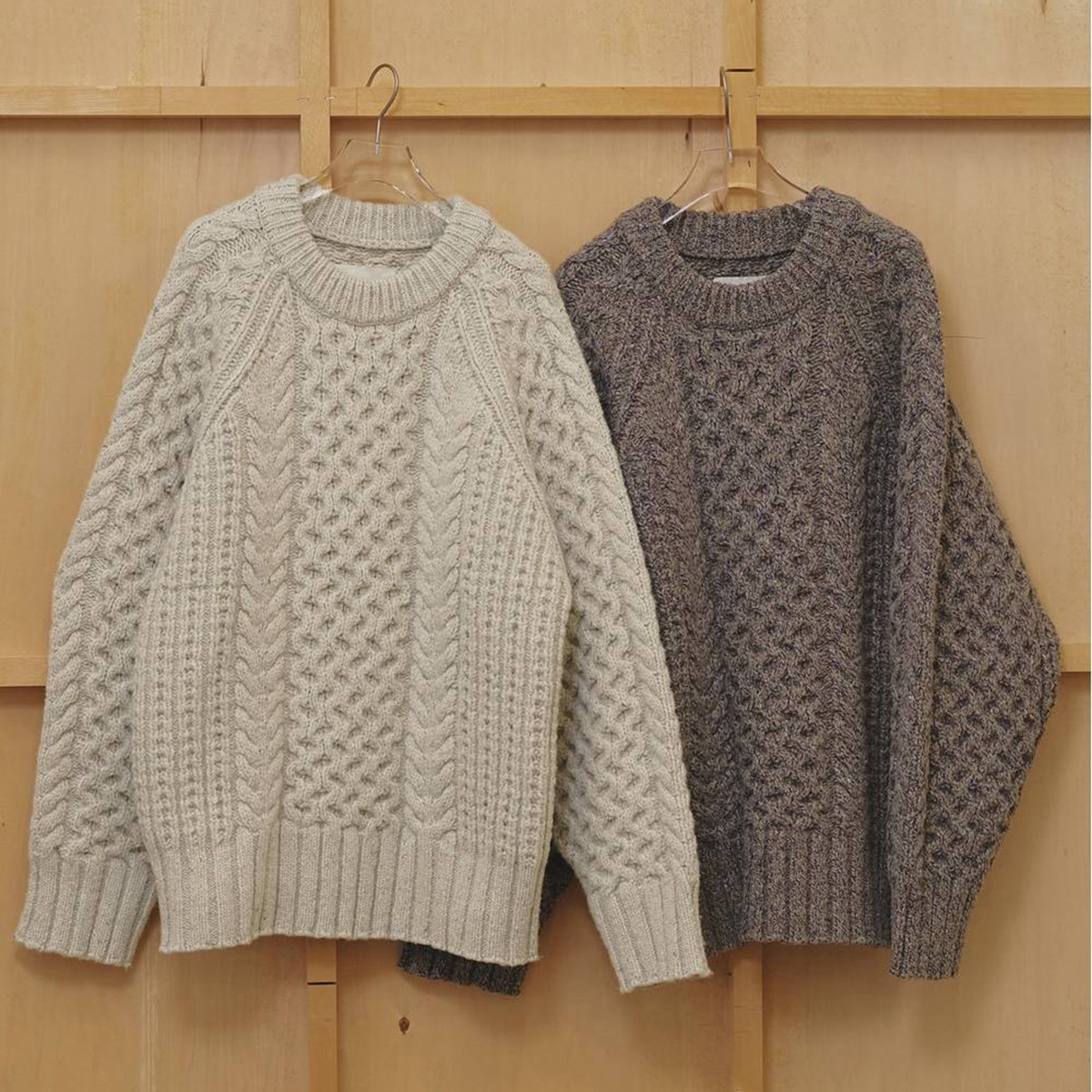 TODAYFUL ケーブルオーバーニット カラー展開 オートミール グレージュ