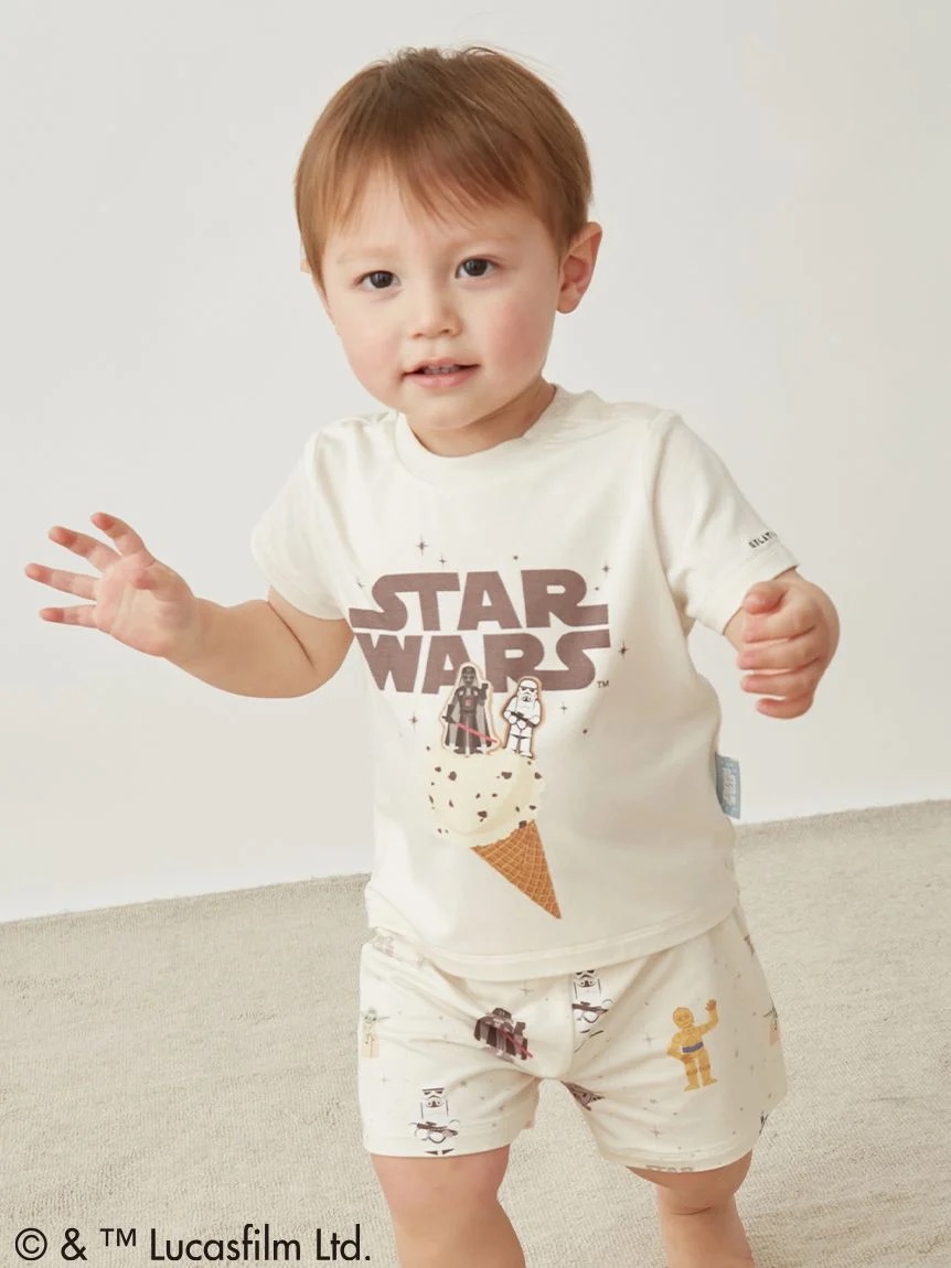 gelato pique × STAR WARS 2026 BABYワンポイントTシャツ&ショーツセット