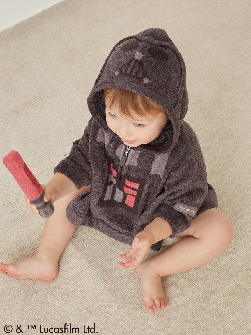 gelato pique × STAR WARS 2026 BABYポンチョ ダース・ベイダー ダークグレー