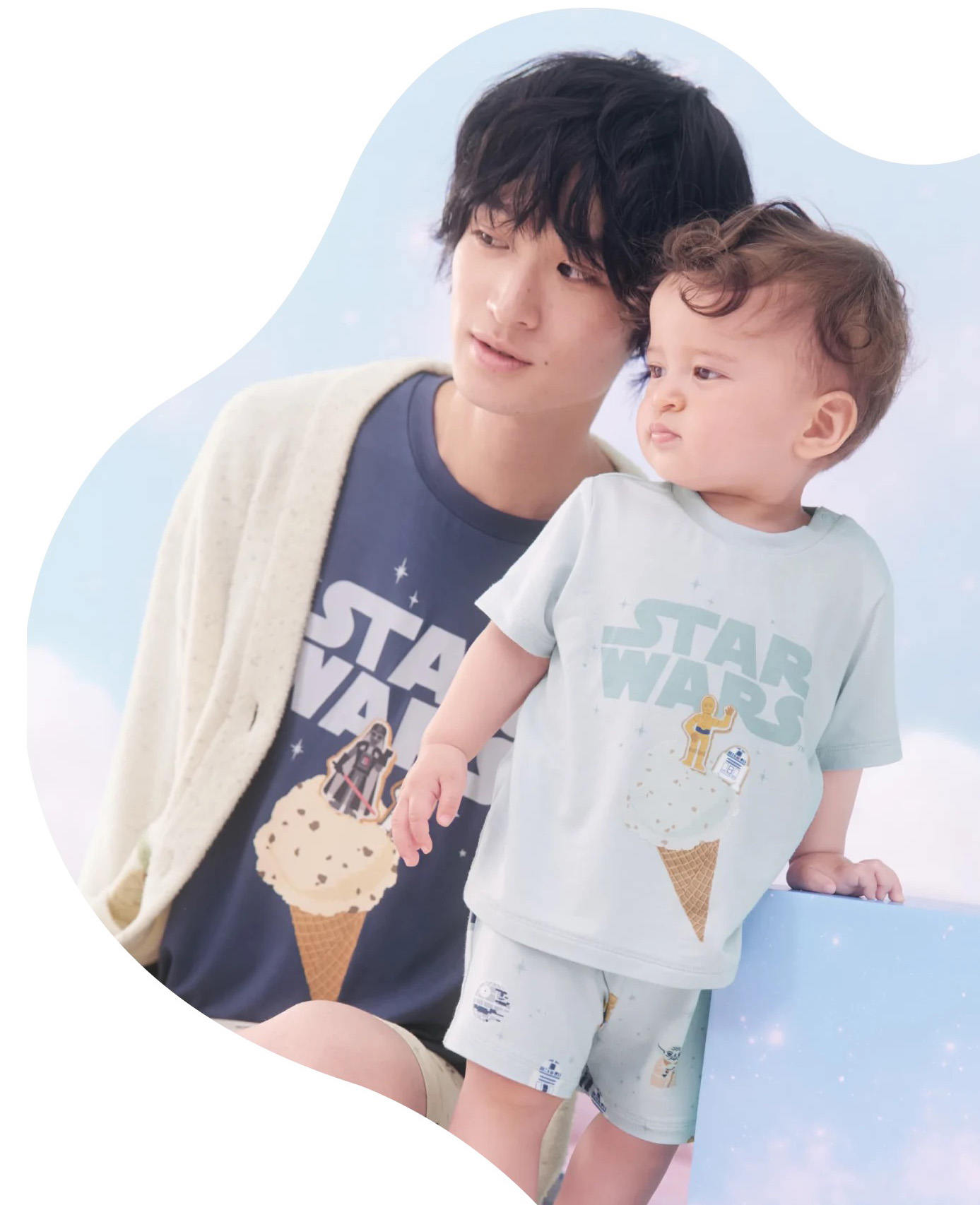 gelato pique × STAR WARS 2026 パパとBABYの親子コーデ