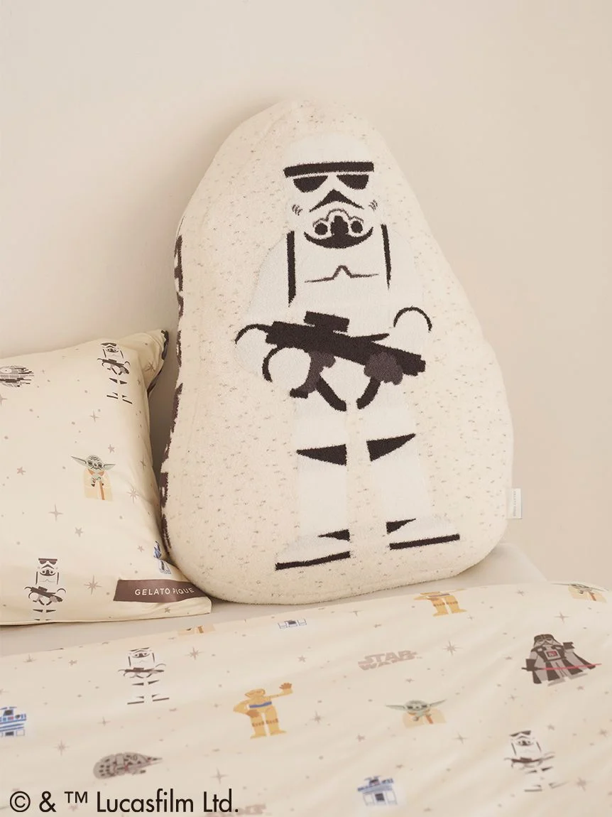gelato pique STAR WARS ジャガードダイカットクッション C-3POとR2-D2 ミント ベッドサイド