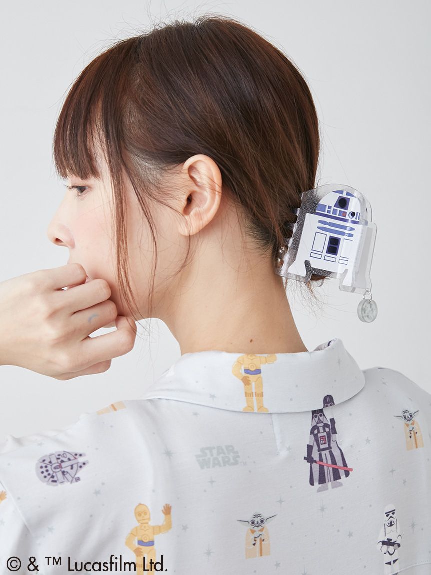 gelato pique STAR WARS ヘアバンスクリップ R2-D2 ルームウェア着用 後ろ姿