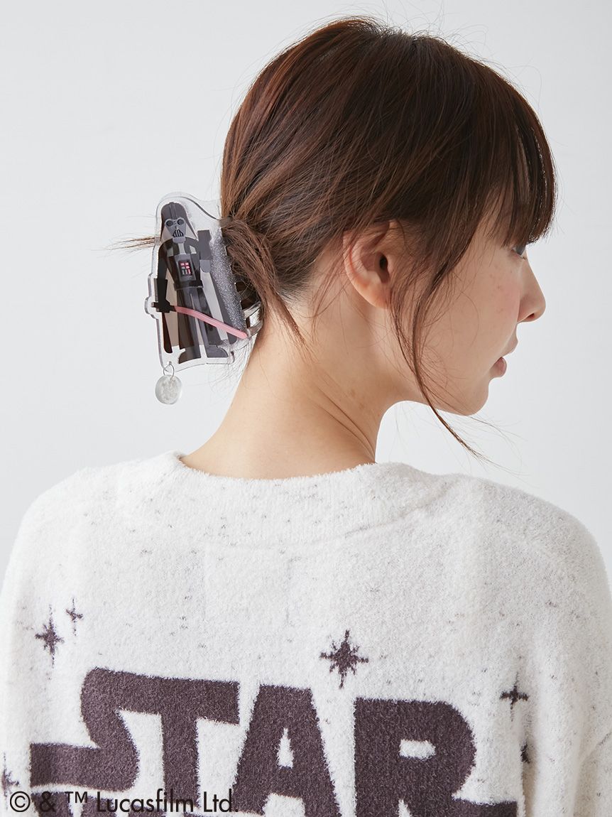 gelato pique STAR WARS ヘアバンスクリップ ダース・ベイダー ニット着用 後ろ姿