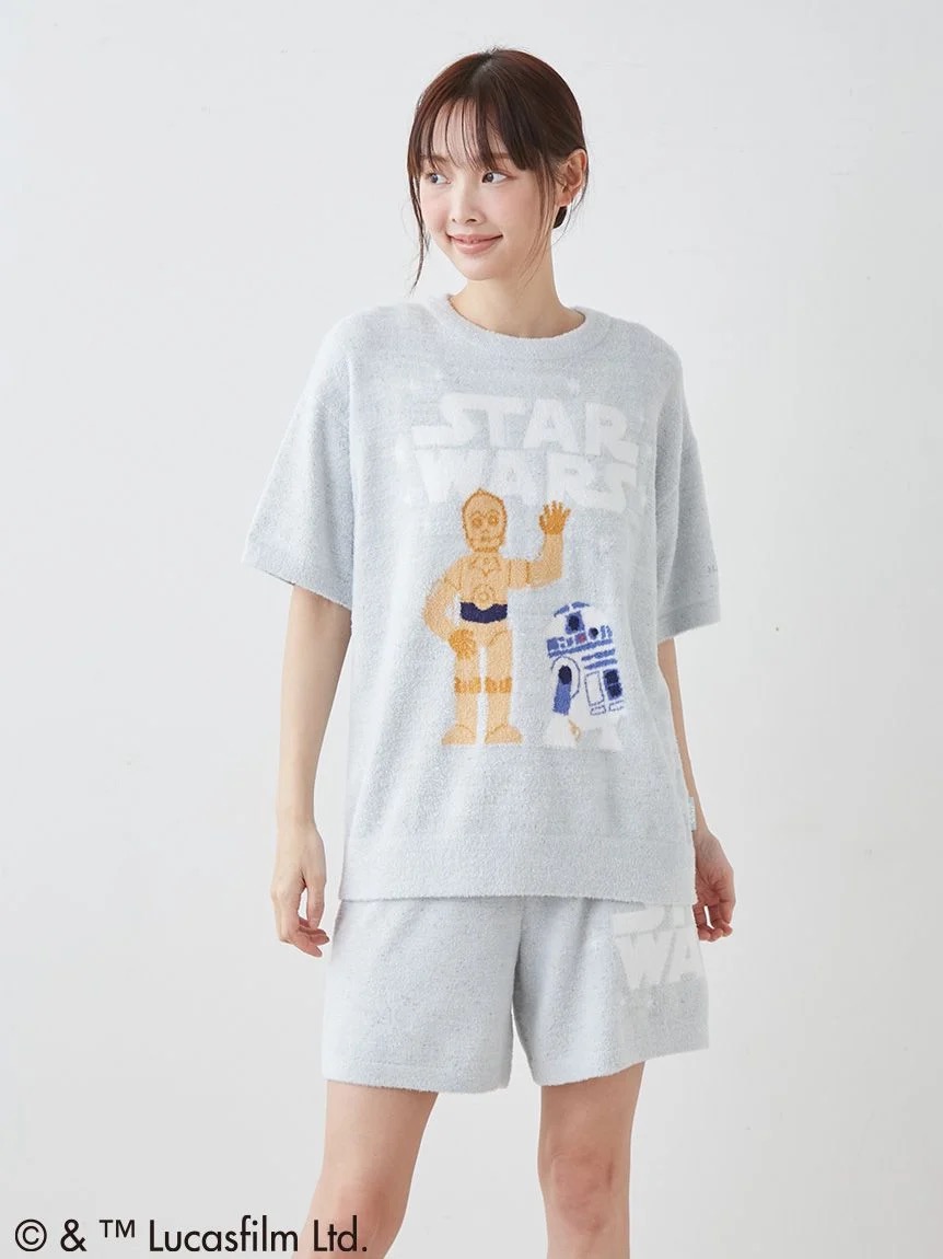 ジェラートピケ STAR WARS レディース スムーズィープルオーバー ネイビー