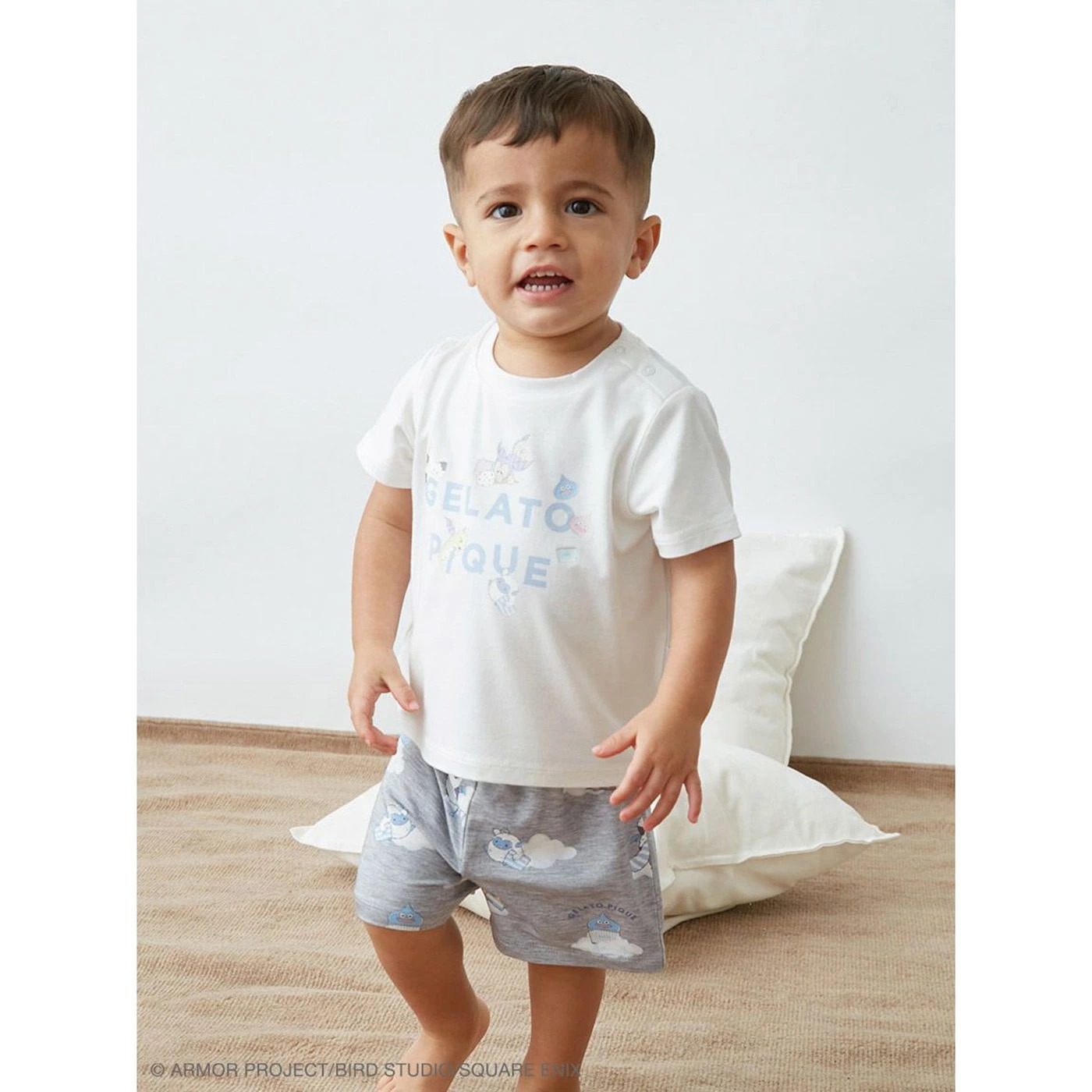 ジェラートピケ ベビー ドラクエ ワンポイントTシャツセット 着用イメージ