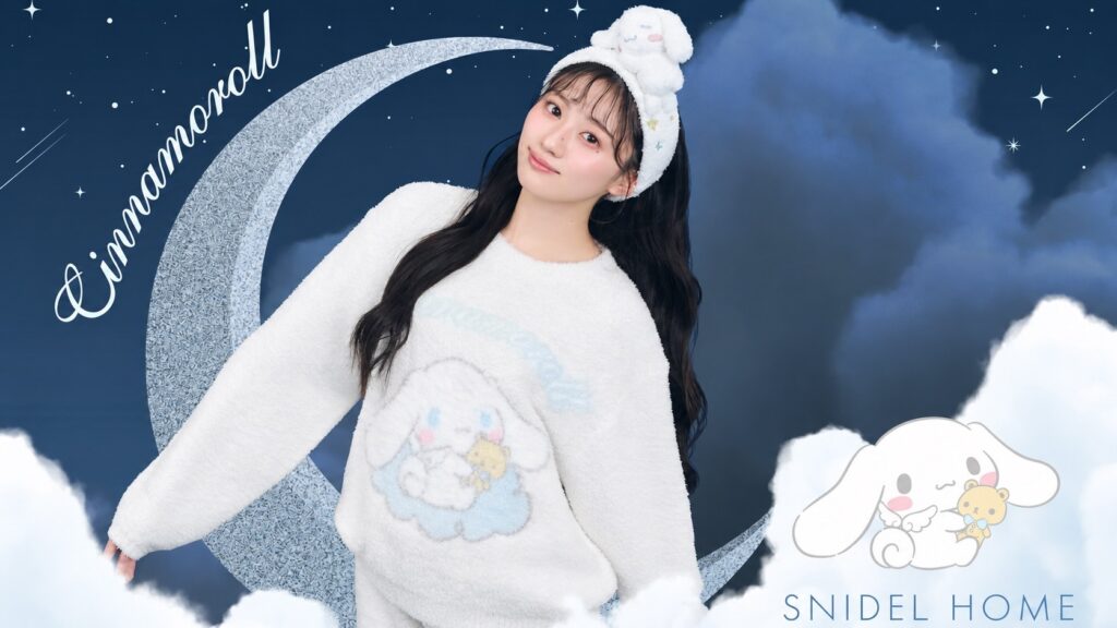 SNIDEL HOME×シナモロール コラボ Cinnamoroll meets SNIDEL HOME キービジュアル