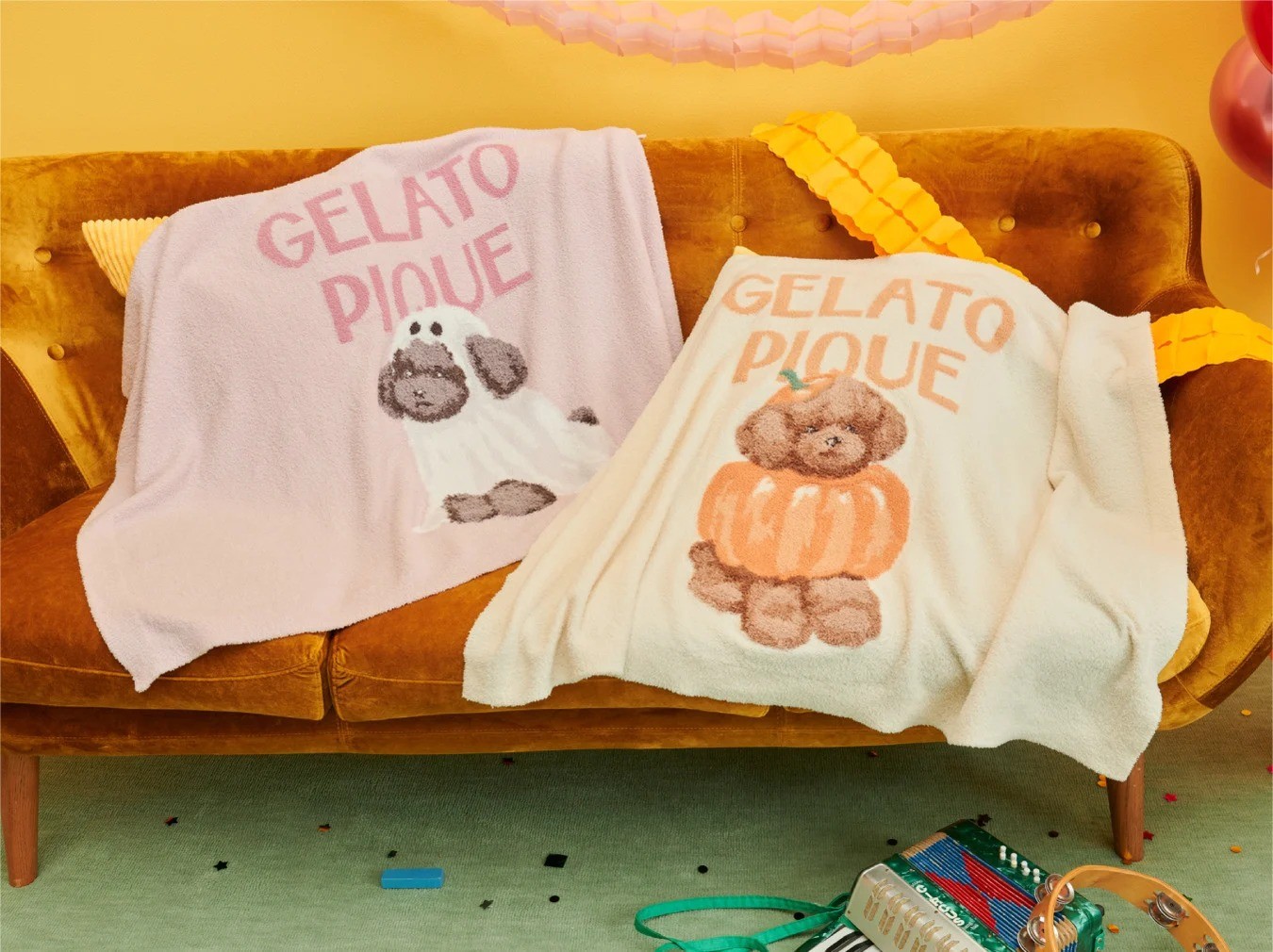 gelato pique ナイトパレードDOGSジャガードブランケットのイメージ