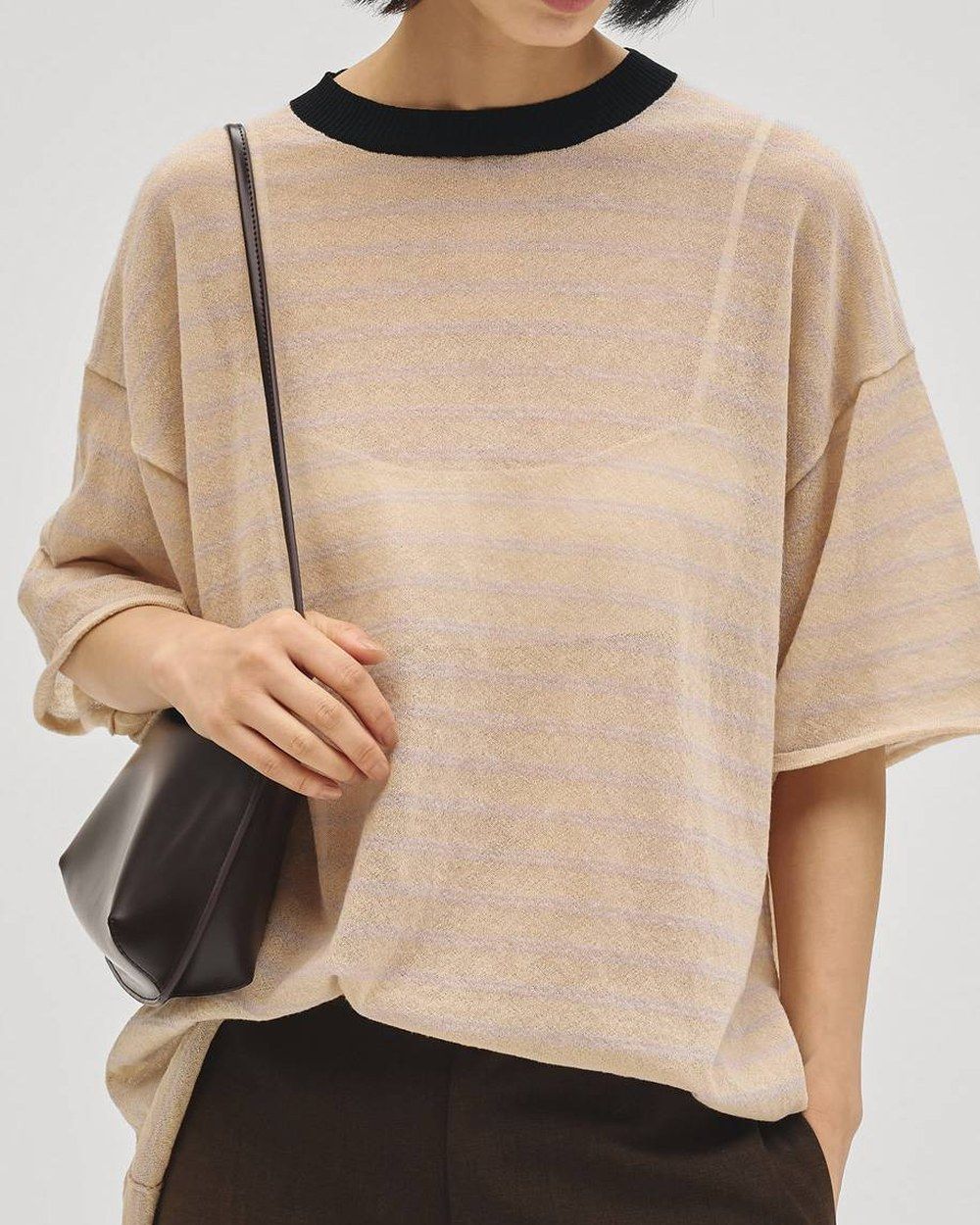 TODAYFUL Border Halfsleeve Knit 着用