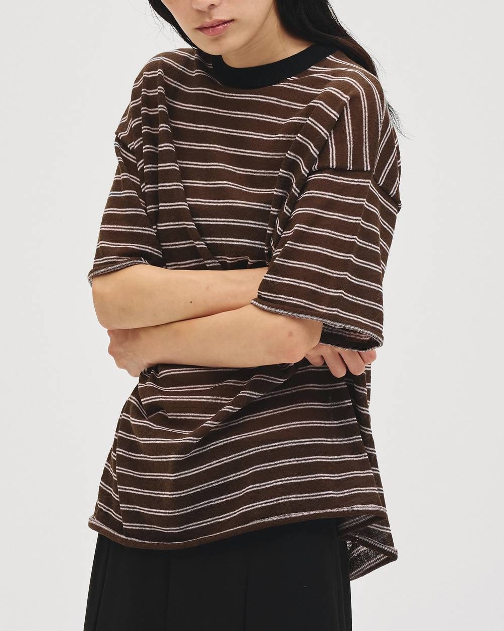 TODAYFUL Border Halfsleeve Knit 着用