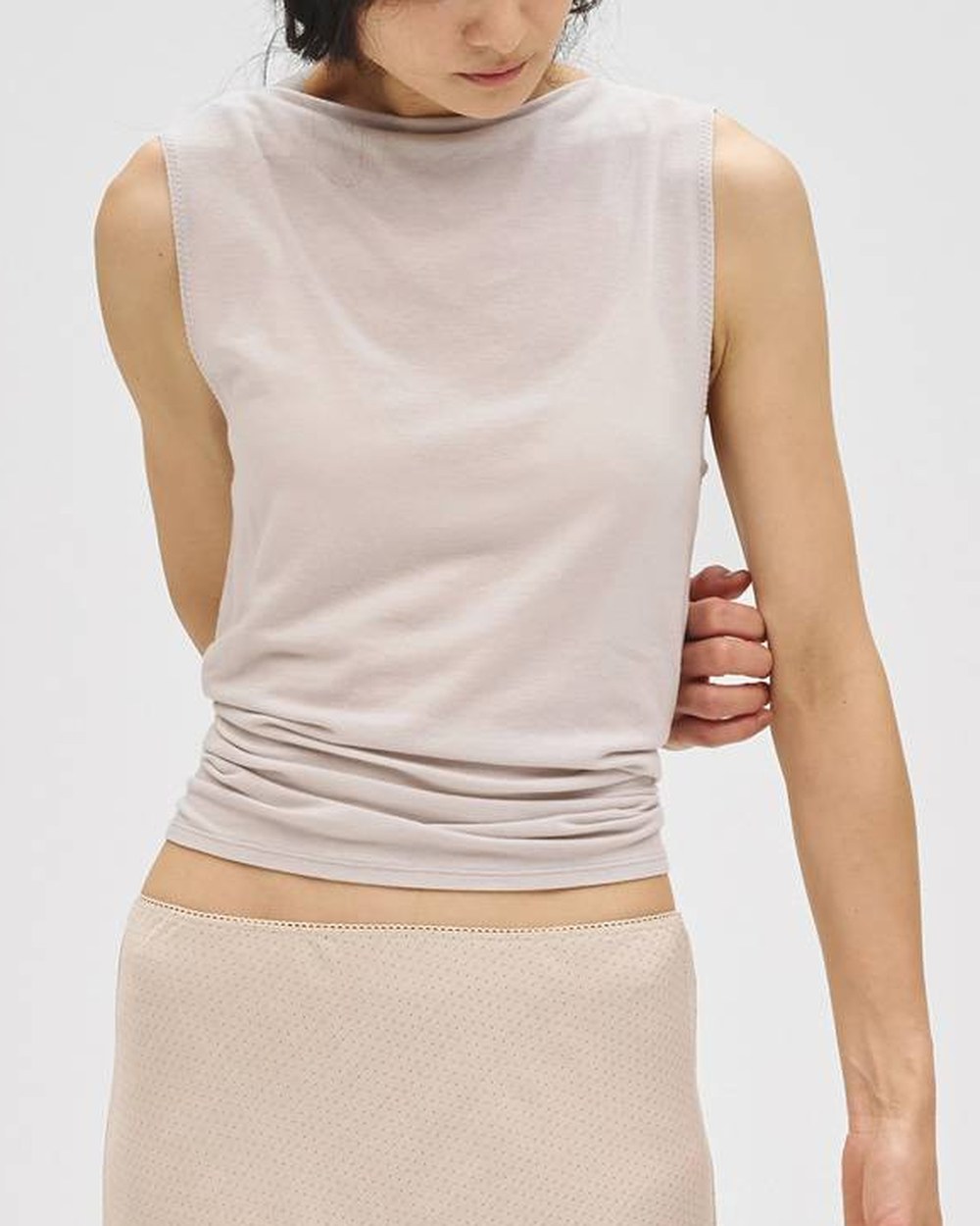 TODAYFUL Smooth Boatneck Tanktop 着用