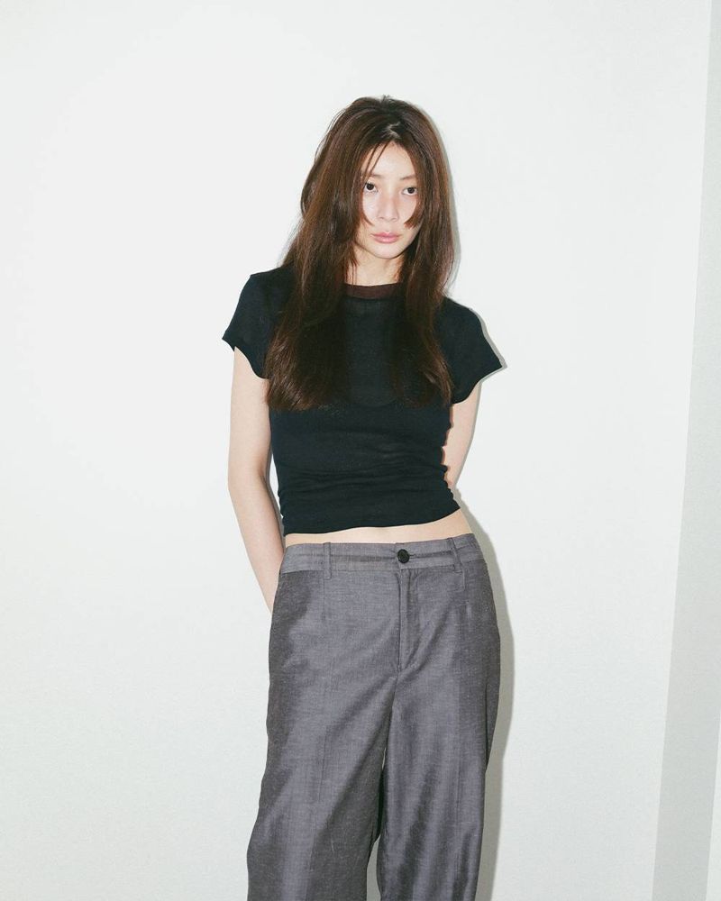 TODAYFUL Linen Lowrise Trousers 着用