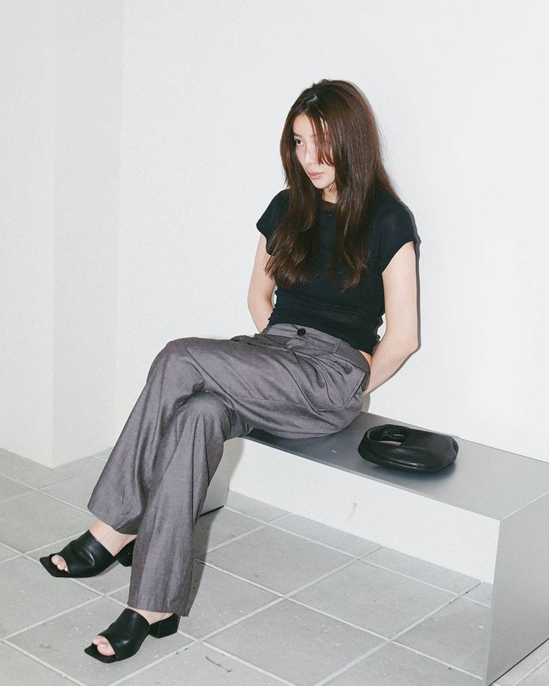 TODAYFUL Linen Lowrise Trousers 着用