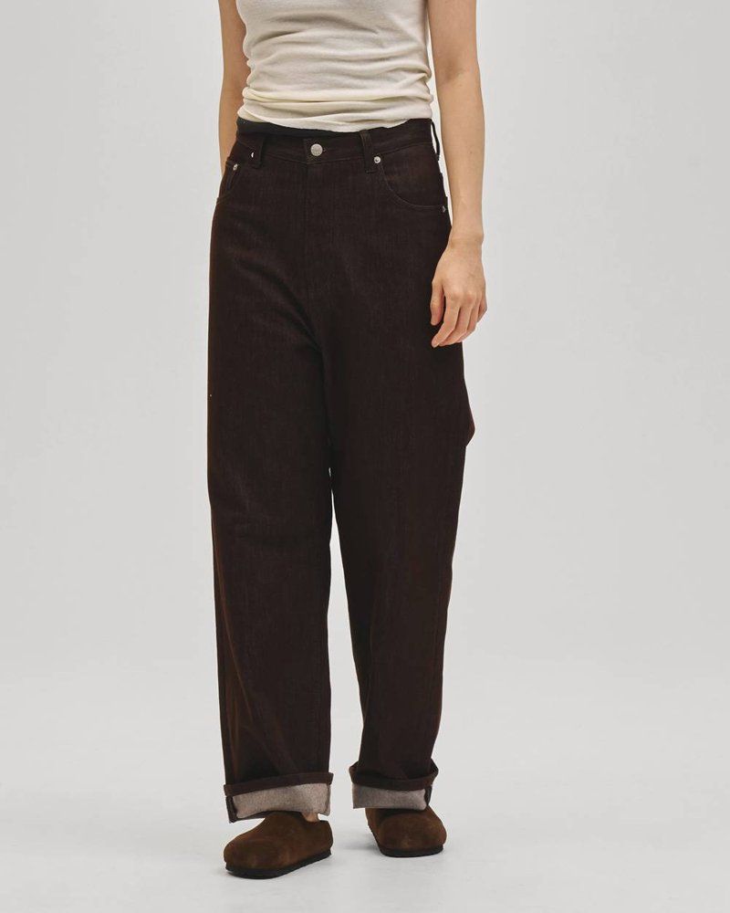 TODAYFUL Cary's Denim ダークブラウン コーディネート
