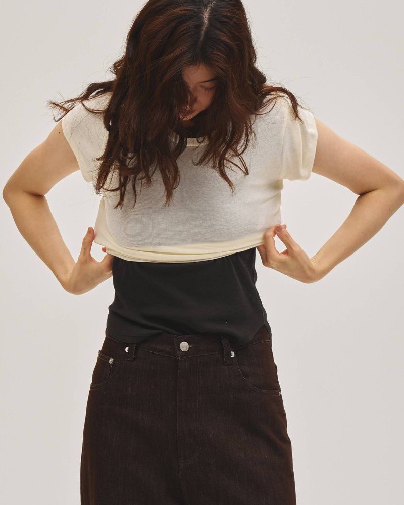 TODAYFUL Cary's Denim ダークブラウン コーディネート